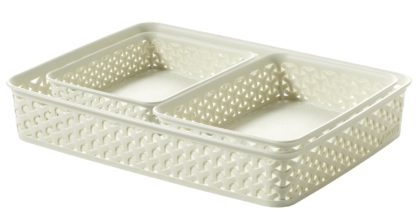 c58fc72c58ba077666392da31bab2898746326cee493f4617aa2afc4d6c15c93.jpg An Image of My Style A4/A5/A6 Tray Set - White