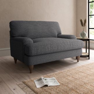 An Image of Darwin Textured Weave Snuggle Chair Textured Weave Graphite