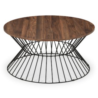 An Image of Jersey Round Wire Coffee Table Brown
