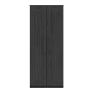 An Image of Ethan 2 Door Wardrobe Grey