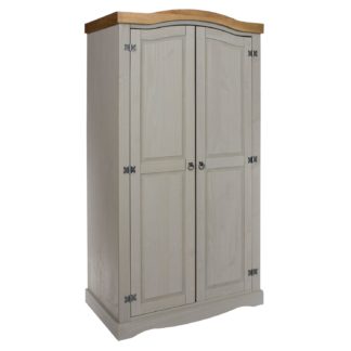 An Image of Corona 2 Door Wardrobe Grey