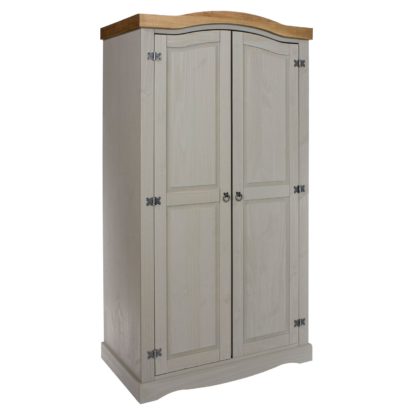 An Image of Corona 2 Door Wardrobe Grey