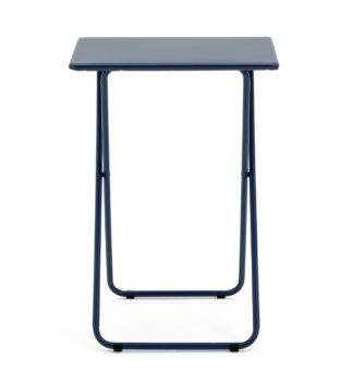 An Image of Habitat Airo Metal Folding Table - Blue