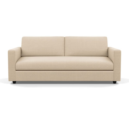 An Image of Heal's Nimbus II 4 Seater Sofa Brushed Cotton Cadet Black Feet