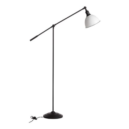 An Image of Farmhouse Floor Lamp - White