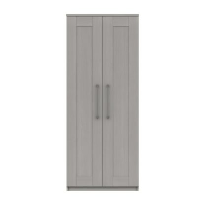 An Image of Ethan 2 Door Wardrobe Grey