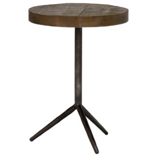 An Image of Keeler Benny Reclaimed Medium Side Table, Rusic Grey