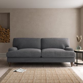 An Image of Darwin Textured Weave 4 Seater Sofa Textured Weave Graphite