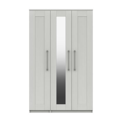 An Image of Ethan 3 Door Wardrobe Grey