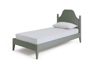 An Image of Habitat Bardot Single Bed Frame - Grey