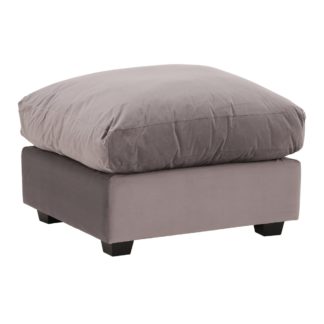 An Image of Taylor Footstool, Sunningdale Nickel Grey