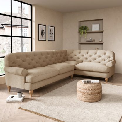 An Image of Canterbury Cosy Marl Right Hand Corner Sofa Cosy Marl Granite