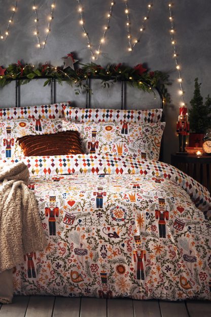 An Image of Christmas Nutcracker Double Duvet Set