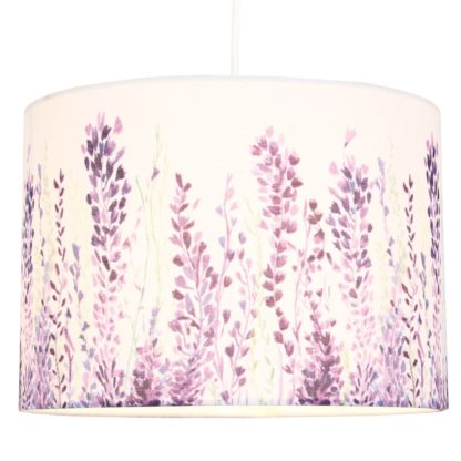 An Image of Fleur 2 Tier Floral Lamp Shade - Blue