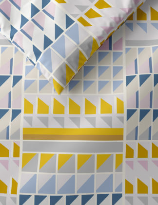 An Image of M&S Cotton Rich Geometric Bedding Set