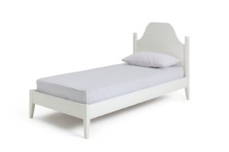 An Image of Habitat Bardot Single Bed Frame - white