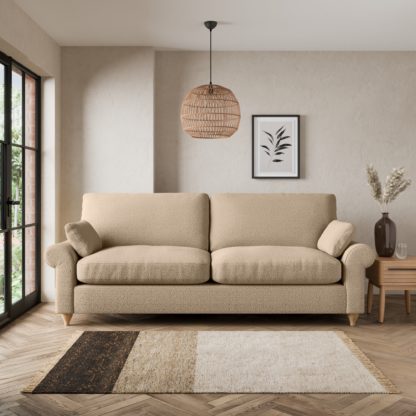 An Image of Salisbury Cosy Marl 4 Seater Sofa Cosy Marl Granite