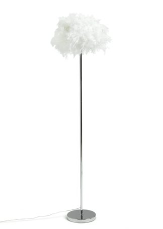 An Image of Habitat Floor Lamp - Feather and Chrome