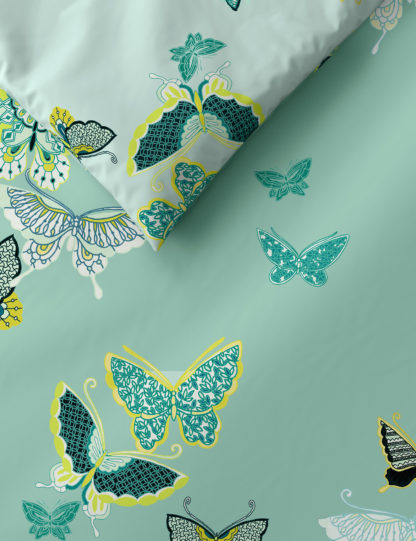 An Image of M&S Cotton Rich Butterfly Bedding Set