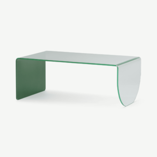 An Image of Hesta Coffee Table, Green Ombre Glass