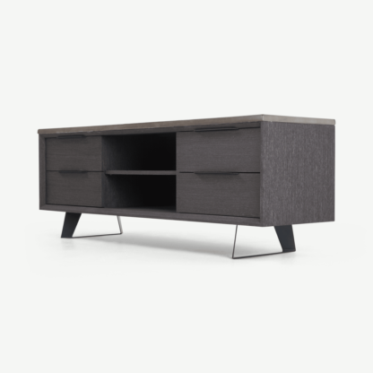 An Image of Boone TV Stand, Concrete resin top