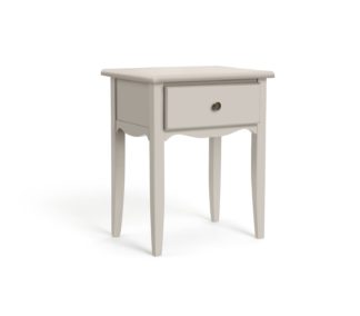 An Image of Habitat Margot 1 Drawer Bedside Table - Grey