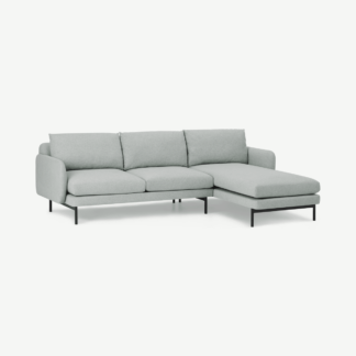 An Image of Miro Right Hand Facing Chaise End Corner Sofa, Venetian Grey