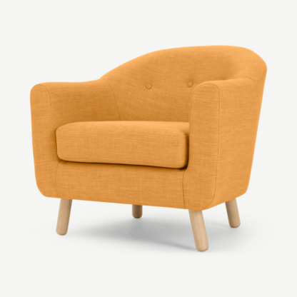 053a8a865ede6096d0824c7fcc85b43cc354fd6956e64be86ce233f50448f249-1.png An Image of Lottie Armchair, Honey Yellow