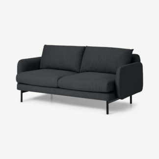 An Image of Miro Large 2 Seater Sofa, Graphite Weave