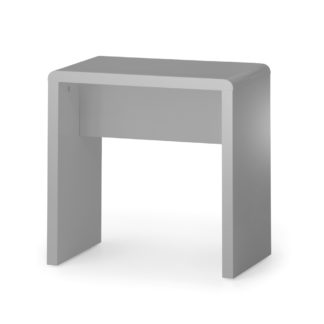 An Image of Manhattan Grey Wooden Dressing Table Stool