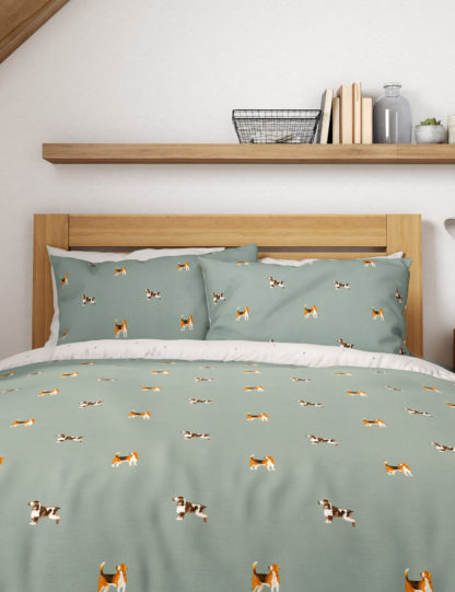 An Image of M&S Cotton Mix Hound Dog Bedding Set