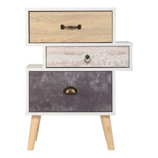 An Image of Nordic Bedside Table White