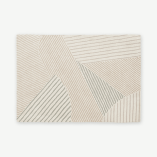 An Image of Kyra Wool Rug, Large 160 x 230cm, Neutral