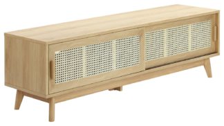 An Image of Java 2 Door TV Unit - Oak