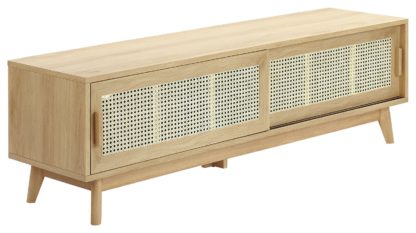 An Image of Java 2 Door TV Unit - Oak