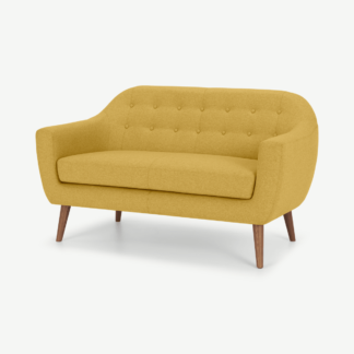 An Image of Ritchie 2 Seater Sofa, Orleans Yellow