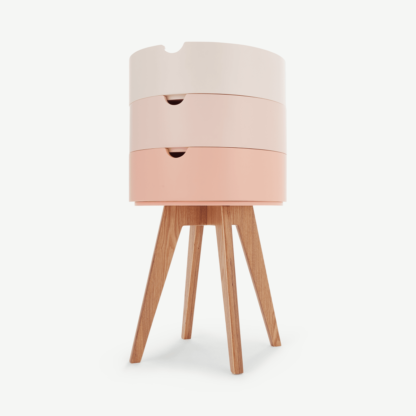 An Image of Cairn Bedside Table, Pink