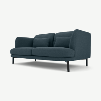 An Image of Herman 2 Seater Sofa, Aegean Blue