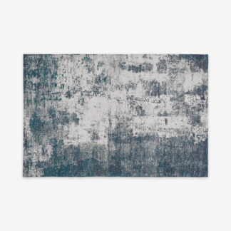 An Image of Genna Rug, Extra Large 200x300cm, Petrol Blue