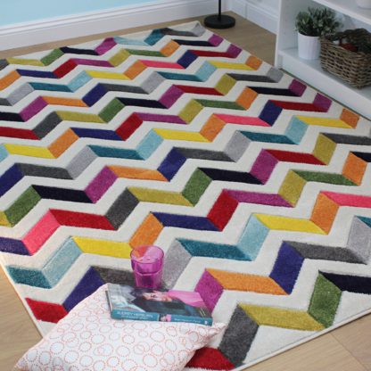 0c9786edfee1f47f51919778b09f885a8617e8a0d9bf0b827ea9ed6abfef633e.jpg An Image of Spectrum Bolero Rug Multi Coloured