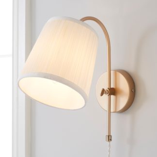 An Image of Lorelai Easy Fit Plug-In Wall Light Gold