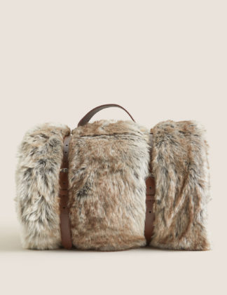 An Image of M&S Autograph Faux Fur Throw