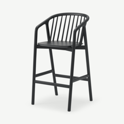 An Image of Tacoma Bar Stool, Charcoal Black