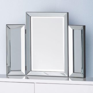An Image of Soprano Glass Folding Dressing Table Mirror - 65 cm x 50 cm