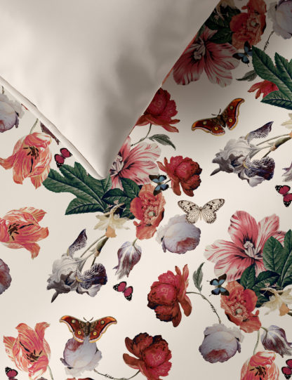 An Image of M&S Pure Cotton Butterfly Floral Bedding Set