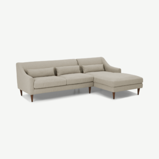 An Image of Herton Right Hand Facing Chaise End Sofa, Barley Weave