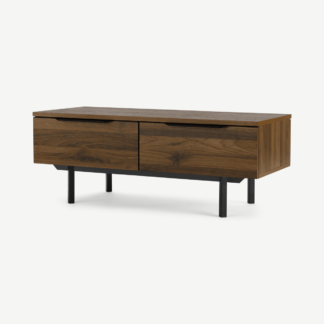 An Image of Damien Coffee Table, Walnut and Black