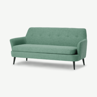 An Image of Verne 3 Seater Sofa, Soft Green