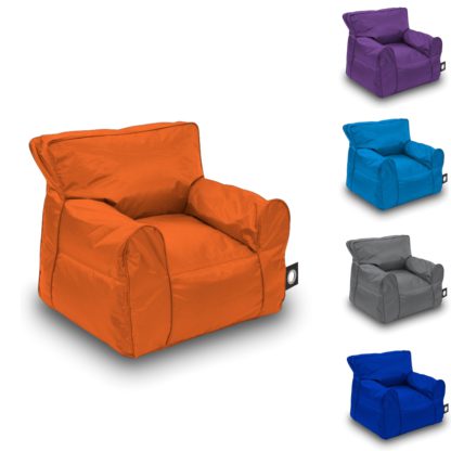 An Image of Bonkers Orange Baby Bean Bag Chair