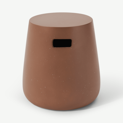 An Image of Edson Garden Stool, Terracotta